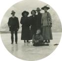 Skating Kootenay Landing - M. Emmet Quinn at left - 1914
