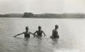 1925 - Tom and Ernie Quinn with M Emmet and T Mack Quinn swimming in the Missouri River