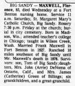 Florence Maxwell - Obituary