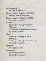Funeral Program for Frank Maxwell