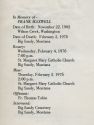Funeral Program for Frank Maxwell Funeral Program for Frank Maxwell