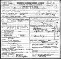 John Franklin Maxwell - Death Certificate