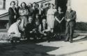 1946 - Neighbors, friends, and family at Emmet Quinn Farm near Big Sandy, Montana