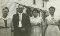 Moses Franklin McAnelly and sisters - Copeland, Idaho 1915