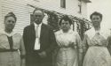 Moses Franklin McAnelly and sisters - Copeland, Idaho 1915 Moses Franklin McAnelly and sisters - Copeland, Idaho 1915