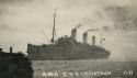 WW1 - American Recreation Association postcard - USS Leviathan