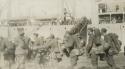 1919 - Co. B 111 MG Bn 29 Division - loading troops at Saint-Nazaire, France
