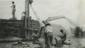 Unknown stationary threshing machine Unknown stationary threshing machine