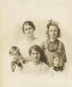 Quinn Family - Ernie, Alberta, Rose, Elsie, Tom - About 1918